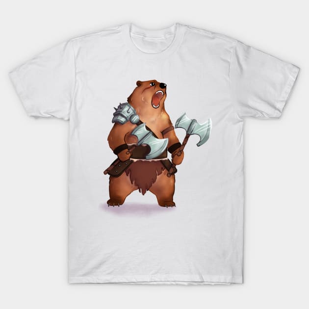 Barbarian Bear T-Shirt by Melissa Jan